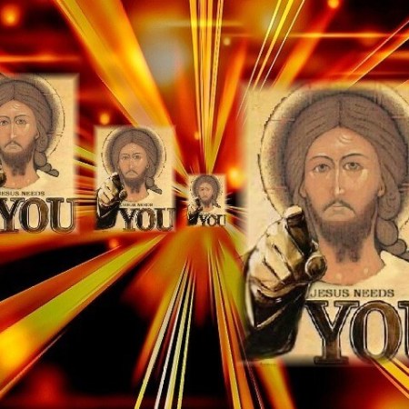 Jesus needs YOU. Images courtesy of turnbacktogod.com and pixabay.com